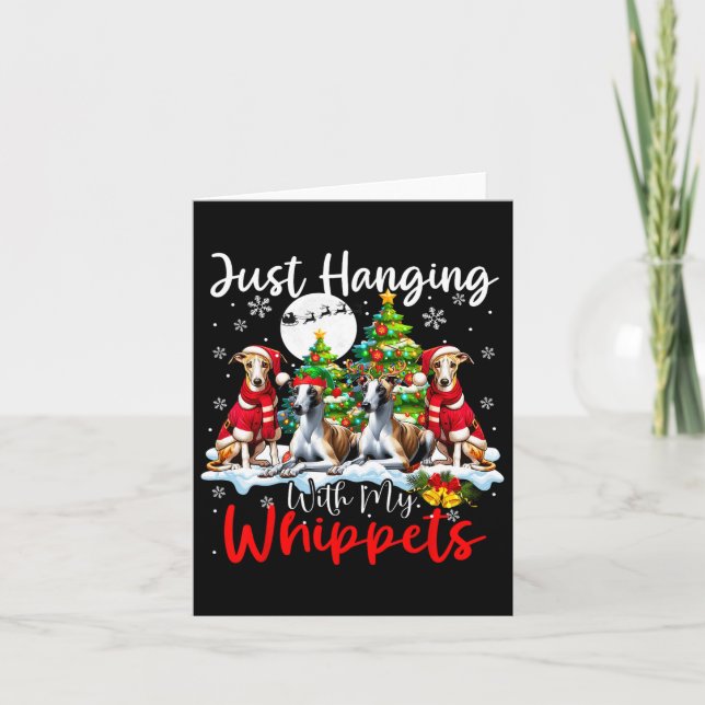 Cartão Só Prendendo Com Meus Bippets Xmas Três Papais noe (Frente)