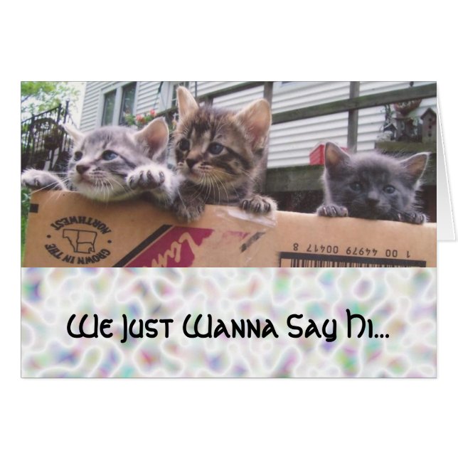 Cartão Só Queremos Dizer Oi... (Frente Horizontal)