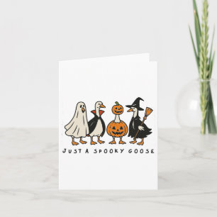Cartão Só Um Bobo De Ganso Louco No Halloween Engana Ha E