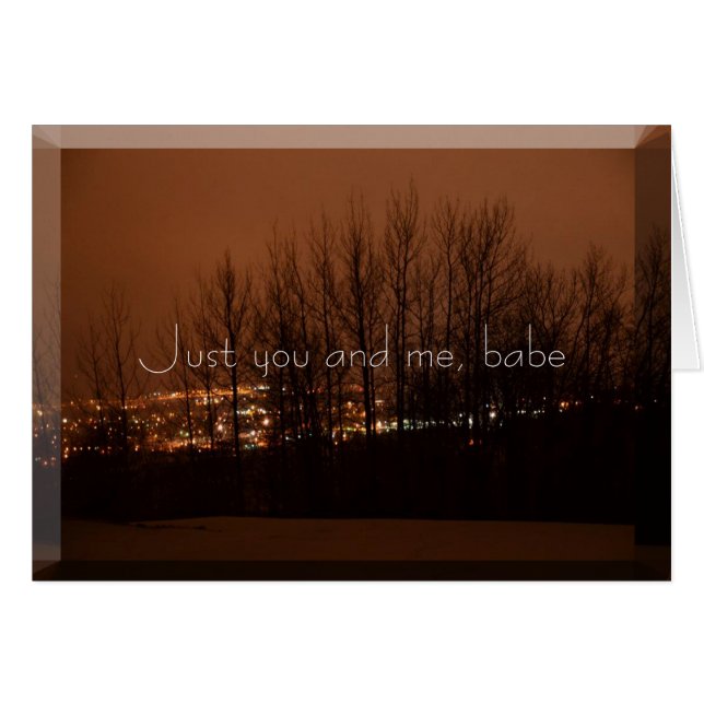 Cartão Só você e eu (Frente Horizontal)