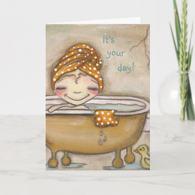 Cartão Soak it Up - Greeting Card (Frente)