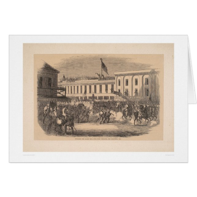 Cartão Soando o alarme sobre a vigilância do porto (Frente Horizontal)