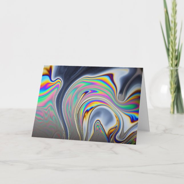 Cartão Soap bubble macro photo (Frente)