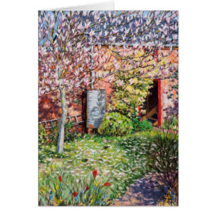 Cartão Sob a magnólia