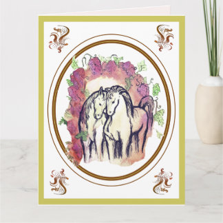 Cartão Sob a Videira