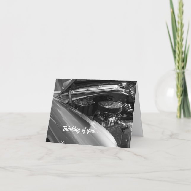 Cartão Sob O Cartaz De Pensar Em Você (Frente)