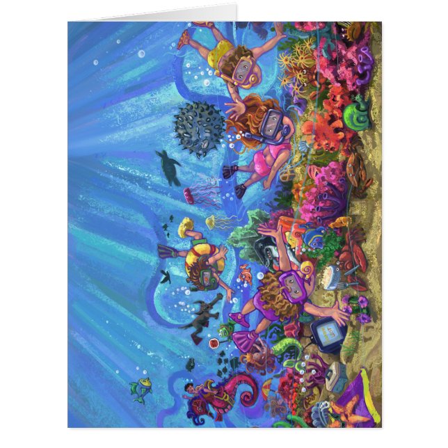 Cartão Sob o mar (Frente)