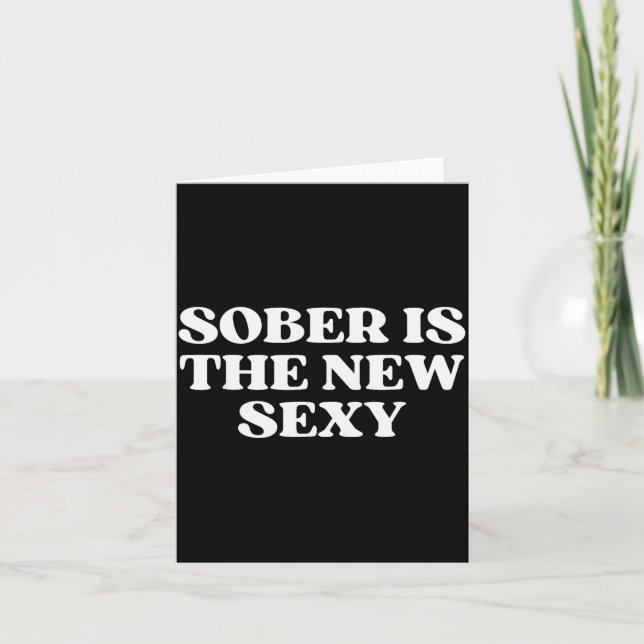 Cartão Sober Is The New Y Funny Quote Y2k Aesthetic 2000s (Frente)