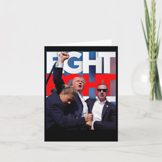 Cartão Sobre A Luta Contra O Trump Pela América Trump Inv (Frente)