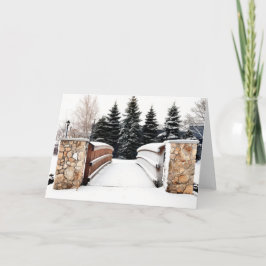 Cartão Sobre a ponte