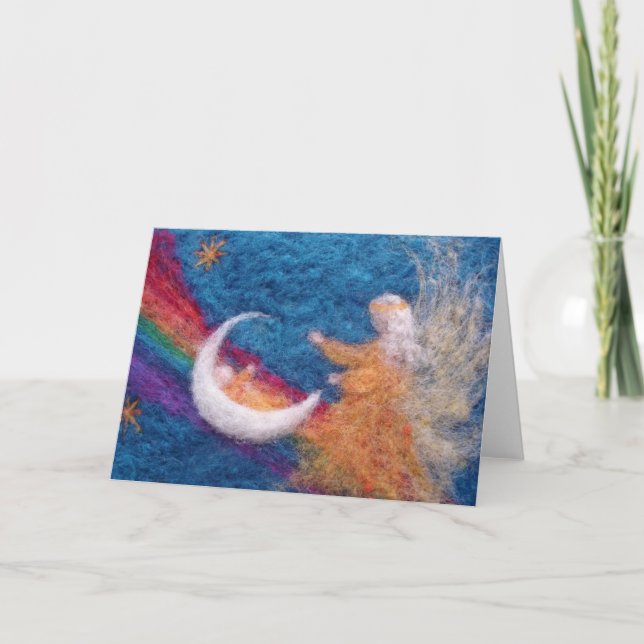 Cartão Sobre a ponte do arco-íris (Frente)