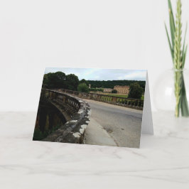 Cartão Sobre a ponte, para Chatsworth.