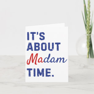 Cartão Sobre Madam Time Kamala Harris 2024 Presidente