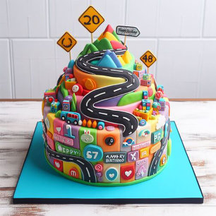 CARTÃO SOBRE O BOLO DE ANIVERSÁRIO DE HILL