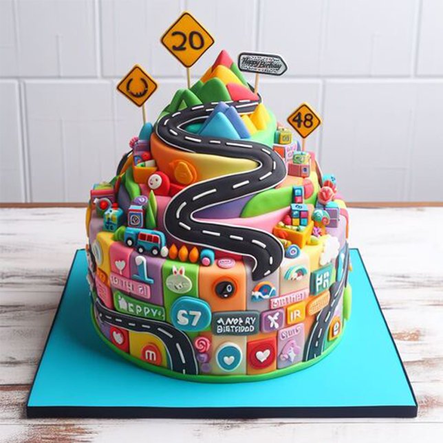 CARTÃO SOBRE O BOLO DE ANIVERSÁRIO DE HILL (Criador carregado)