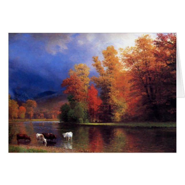 Cartão Sobre o Saco - Albert Bierstadt (Frente Horizontal)