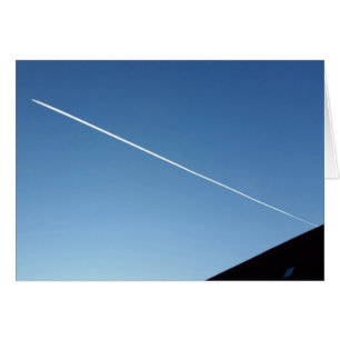 Cartão sobre o telhado