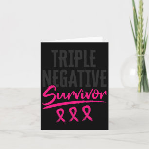 Cartão Sobrevivência Negativa Tnbc Sensibilização Para O