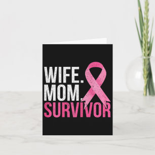 Cartão Sobrevivente de câncer Mãe Esposa Presente Cancer