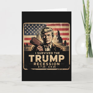 Cartão Sobrevivi à recessão de Trump