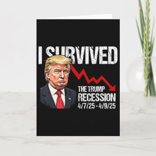 Cartão Sobrevivi à Recessão de Trump 4725 4925 Trump Rec