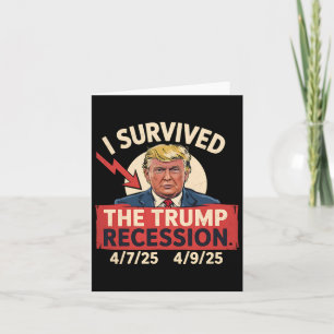 Cartão Sobrevivi À Recessão Trump 4725 - 4925