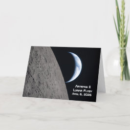 Cartão Sobrevoo Lunar Artemis II