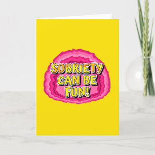 Cartão Sobriedade Pode Ser Divertida   AA Reza de Recuper