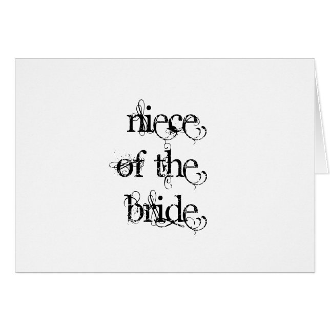 Cartão sobrinha da noiva (Frente Horizontal)