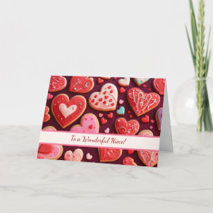 Cartão Sobrinha Feliz Dia dos Namorados com Biscoitos em