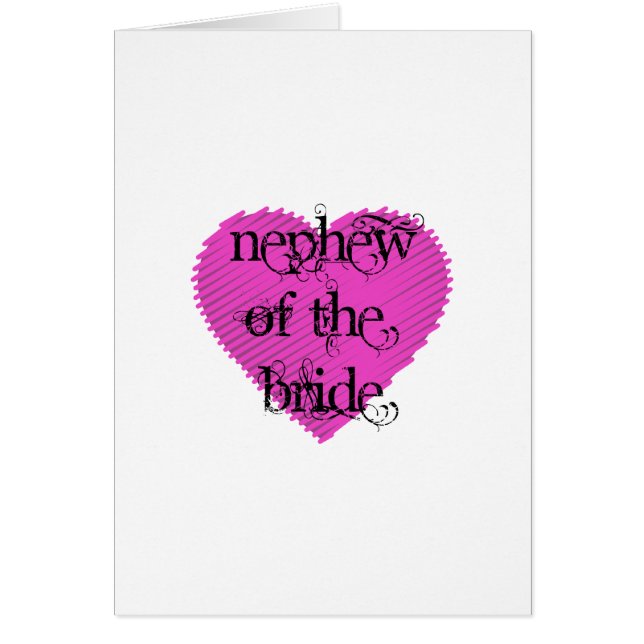 Cartão Sobrinho da Noiva (Frente)