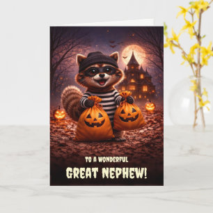 Cartão Sobrinho Neto ou Bisneto Feliz Halloween Fofo