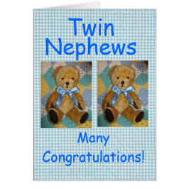 Cartão Sobrinhos gêmeos