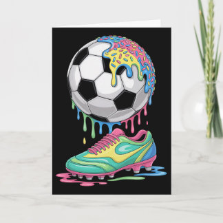 Cartão Soccer Byll Drip Ice Cream Drip Men Women Game Soc