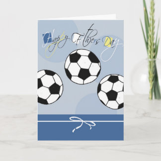 Cartão Soccer Father's Day Card