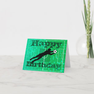 Cartão Soccer Happy Birthday Card