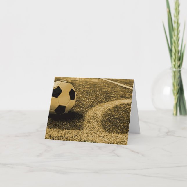 Cartão Soccer Note Cards (Frente)
