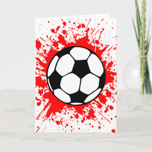 Cartão soccer splat.