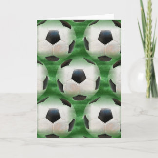 Cartão soccer themed greeting card