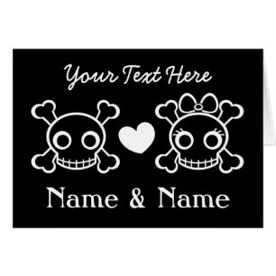 Cartão Sócio bonito dos crânios