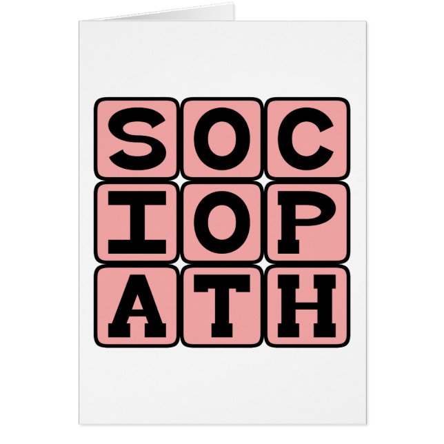 Cartão Sociopata, Indivíduo Irritante (Frente)
