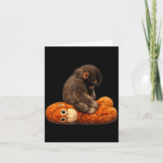 Cartão Soco de macaco bebê 