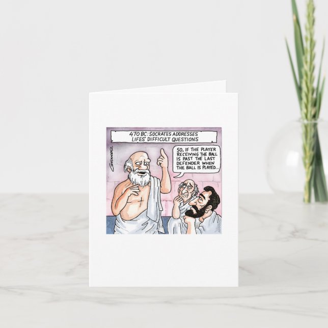 Cartão Sócrates explicando a regra do exterior (Frente)