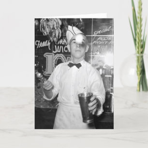 Cartão Soda Jerk, anos 30