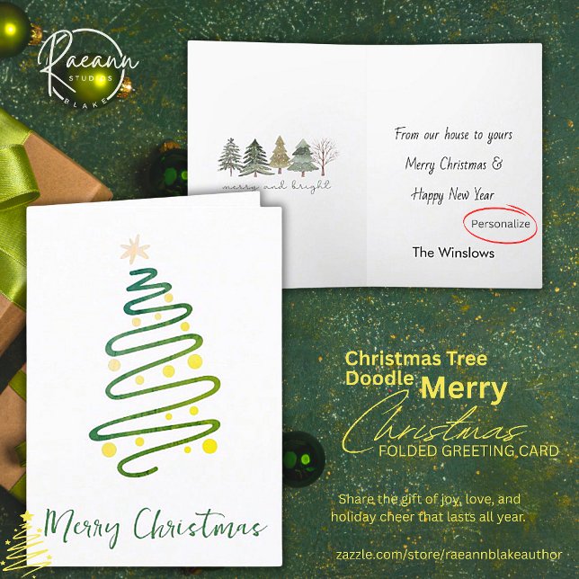 Cartão sofisticado de saudação de porta de árvore  (Criador carregado)