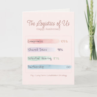 Cartão Soft Data | By the Numbers | Blush Anniversary