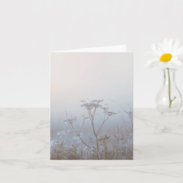 Cartão Soft Frosty Morning Nature Sympathy (Planta pequena)