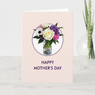 Cartão Soft Peach Floral Card