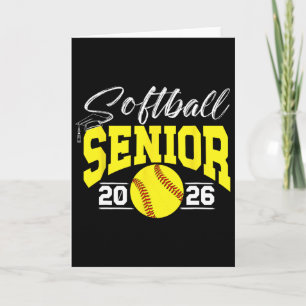 Cartão Softbol Sênior 2026 Jogador de Softbol Sênior 2026