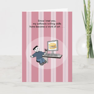 Cartão Software Engineer as Artiste - Birthday